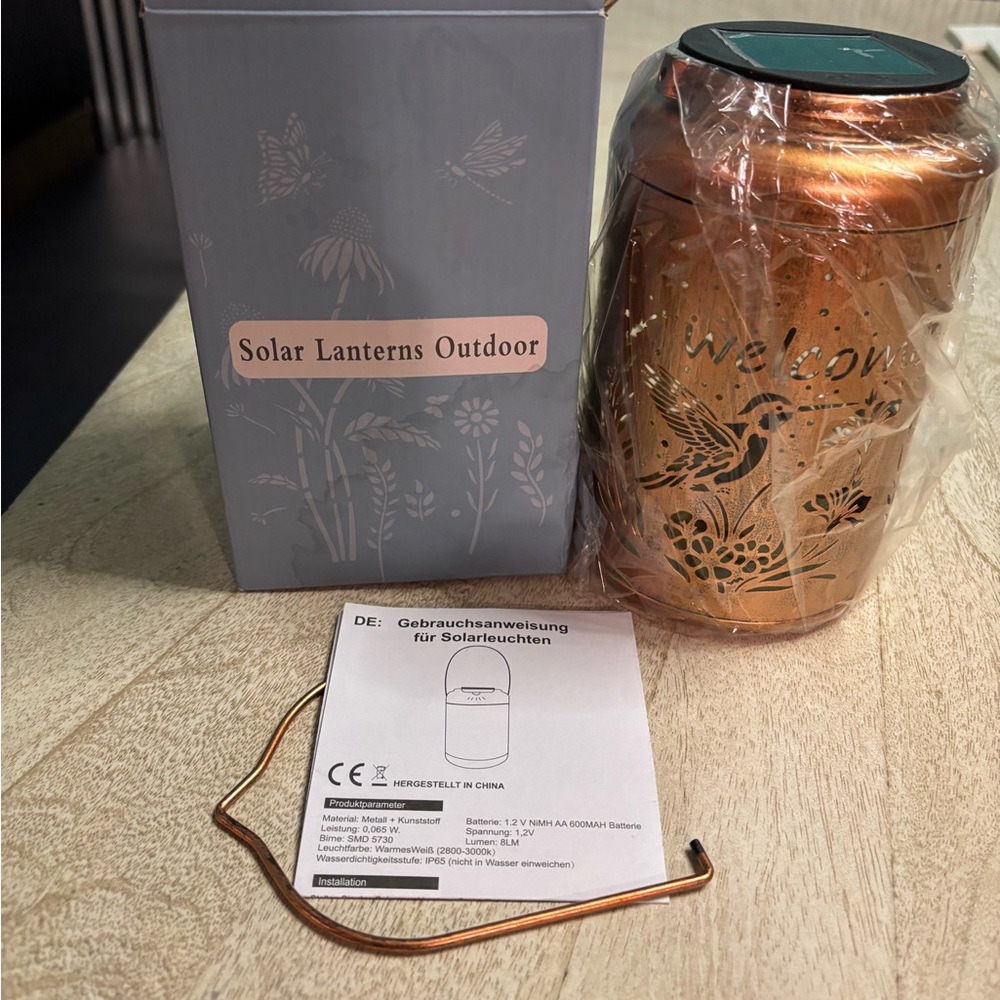 Solar Lanterns Outdoor Copper Lantern